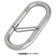 B-2104 [ステンレス プチカラビナ(ハズレ止め付) 線径4mm長さ40mm]