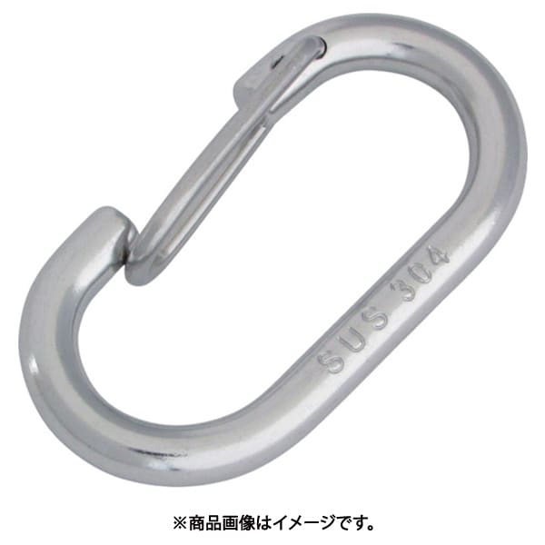 B-2180 [ステンレス O型フック(ロープ用)線径2.5mm長さ18mm]