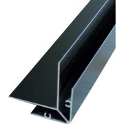 BA173K [波板用コーナー見切(両) 2.4M ブラック]