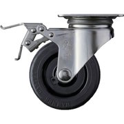 315S-RU100-BAR01 [オールステンレス S型自在 SP付 ゴム車100mm]