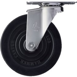 オールステンレス E型自在 ゴム車125mm 320E-R125-BAR01