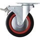 M型 自在SP付 ゴムB車 125mm トータルロック 415M-RB125-BAR01