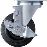 413YS-FR100-BAR01 [特殊鋼 熱処理金具 自在SP付 ゴムB車 100mm]