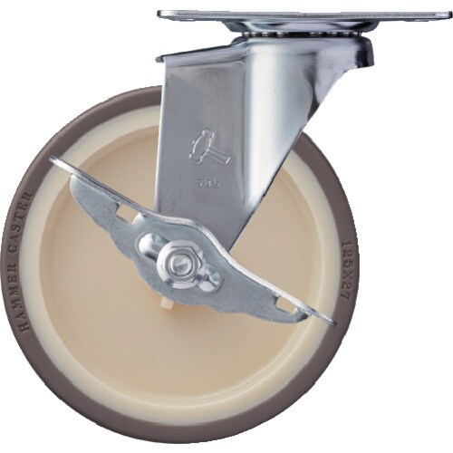 Eシリーズ自在ブレーキ付ウレタン車125mm 415E-UR125-BAR01
