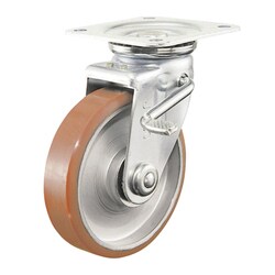 中荷重用キャスター ログラン ストッパー・旋回金具付 Φ250 P-250WJS