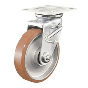 P-250WJS [中荷重用キャスター ログラン ストッパー・旋回金具付 Φ250]