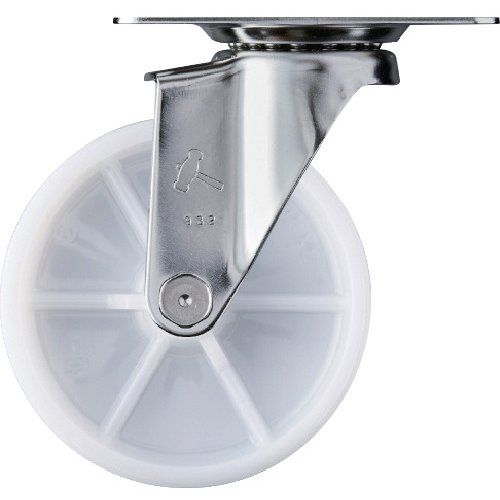 Eシリーズオールステンレス自在ナイロン車100mm 320E-N100-BAR01
