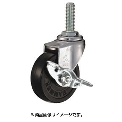 415EA-R65-BAR01 [E型ねじ式 自在SP付 ゴム車65mm M12XP1.75]