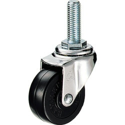 E型 ねじ式 自在 ゴム車50mm M12XP1.75XL35 420EA-R50-BAR01