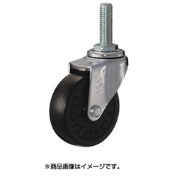E型 ねじ式 自在 ゴム車65mm M12XP1.75XL35 420EA-R65-BAR01