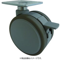 プレート式双輪キャスター 50径 自在S付 F050S
