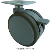 F060S [プレート式双輪キャスター 60径 自在S付]
