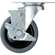 413BBE-FR100-BAR01 [静シリーズ E型 自在SP付 ゴム車 100mm]