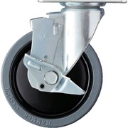 413BBE-FR125-BAR01 [静シリーズ E型 自在SP付 ゴム車 125mm]