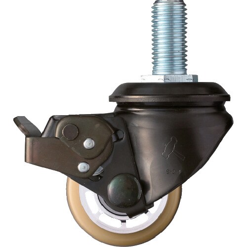 低床式重荷重用ねじ式SP付ウレタン車B入り65mmM20XP2.5 545SA-BAU65-BAR01