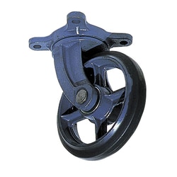 鋳物製自在金具付ゴム車輪150MM AJ-150