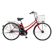 電動アシスト自転車 ビビバディ 26型 内装3段変速 レッドインレッド BE-ENDM634R