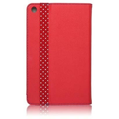 iPad Air用 レザーロールスタンドケース レッド BI-IPADAIRFLRO/R
