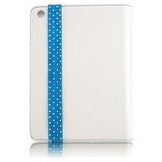 iPad Air用 レザーロールスタンドケース ホワイト BI-IPADAIRFLRO/WH