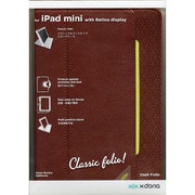 iPad mini Retina レザー調ブックスタンドケース DASH FOLIO ブラウン XIMI2DAF02