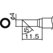 T12-CF4 [こて先 4C型 面のみ]