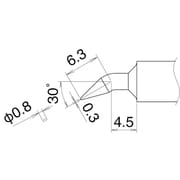 T22-JD08 [こて先 0.8JD型]