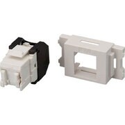 VOL-6OCKSA(W)-JPN [Cat6 RJ45ジャック + JISプレート用アダプタ]