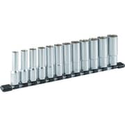 ディープソケットセット(6角・ホルダー付) 12pcs HSL412