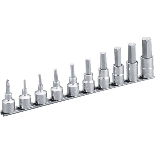 ヘキサゴンソケットセット(ホルダー付) 10pcs HH410