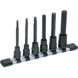 ロングヘキサゴンソケットセット(強力タイプホルダー付) 6pcs HKH306L