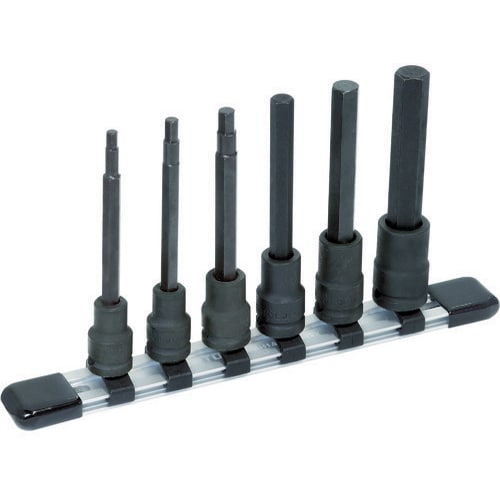 ロングヘキサゴンソケットセット(強力タイプホルダー付) 6pcs HKH306L