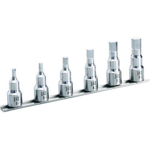 SUSヘキサゴンソケットセット(ホルダー付) 6pcs SHH406