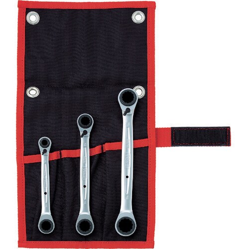 4ウェイラチェットめがねレンチセット 3pcs RMW300