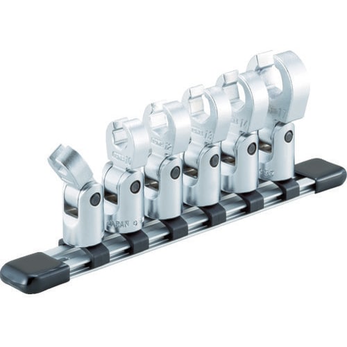 フレックスクロウフットレンチセット(ホルダー付) 6pcs HSCF306F
