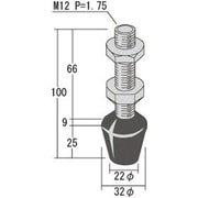 RBT-12 [ゴム付ボルト M12×66]