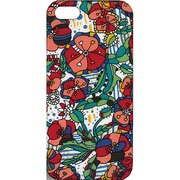 MIP5S-187 [iPhone5Sカバー レトロフラワー RD]