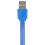 CY-3DSUSFC-BL 3DS/3DSLL用 USB充電フラットケーブル1.2m <ブルー>