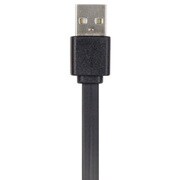 3DS/3DSLL用 USB充電フラットケーブル3m <ブラック>