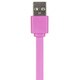 3DS/3DSLL用 USB充電フラットケーブル3ｍ <ピンク>