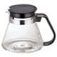 Cafe Wave Glass Pot  カフェウェーブ用耐熱ガラスポット ブラック AA0044（BK）