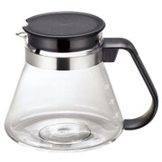 AA0044（BK） [Cafe Wave Glass Pot  カフェウェーブ用耐熱ガラスポット ブラック]