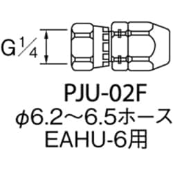 PJU-02F [ホースジョイント G1/4袋ナット]