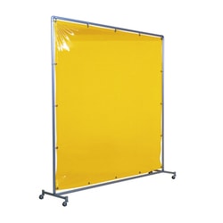 YS-22SF-Y [遮光フェンスアルミパイプ 2×2 単体固定 イエロー]