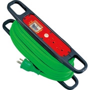 HR-EK102-G [ハンドリール 100V 3芯×10m 緑 アース過負荷漏電しゃ断器付]