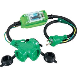 PBW-EB-T [防雨型ポッキン延長ブレーカ 100V 漏電しゃ断器付 1m]