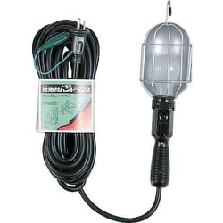 CM10G [補助コードハンドランプ 100W耐震電球付10m 2P接地付コンセント付]