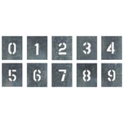 J-91B [吹付プレート 数字(009) 10枚組 中サイズ]