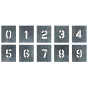 J-91C [吹付プレート 数字(009) 10枚組 大サイズ]