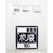 ゴミ袋 業務用 ダストカート 透明 150L ツルツル素材 10枚入 130×120cm 厚さ0.050mm L-98-CL