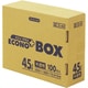 ゴミ袋 エコノプラス 半透明 45L BOX入り シャカシャカ素材 100枚 65×80cm 厚さ0.015mm E-44-HCL